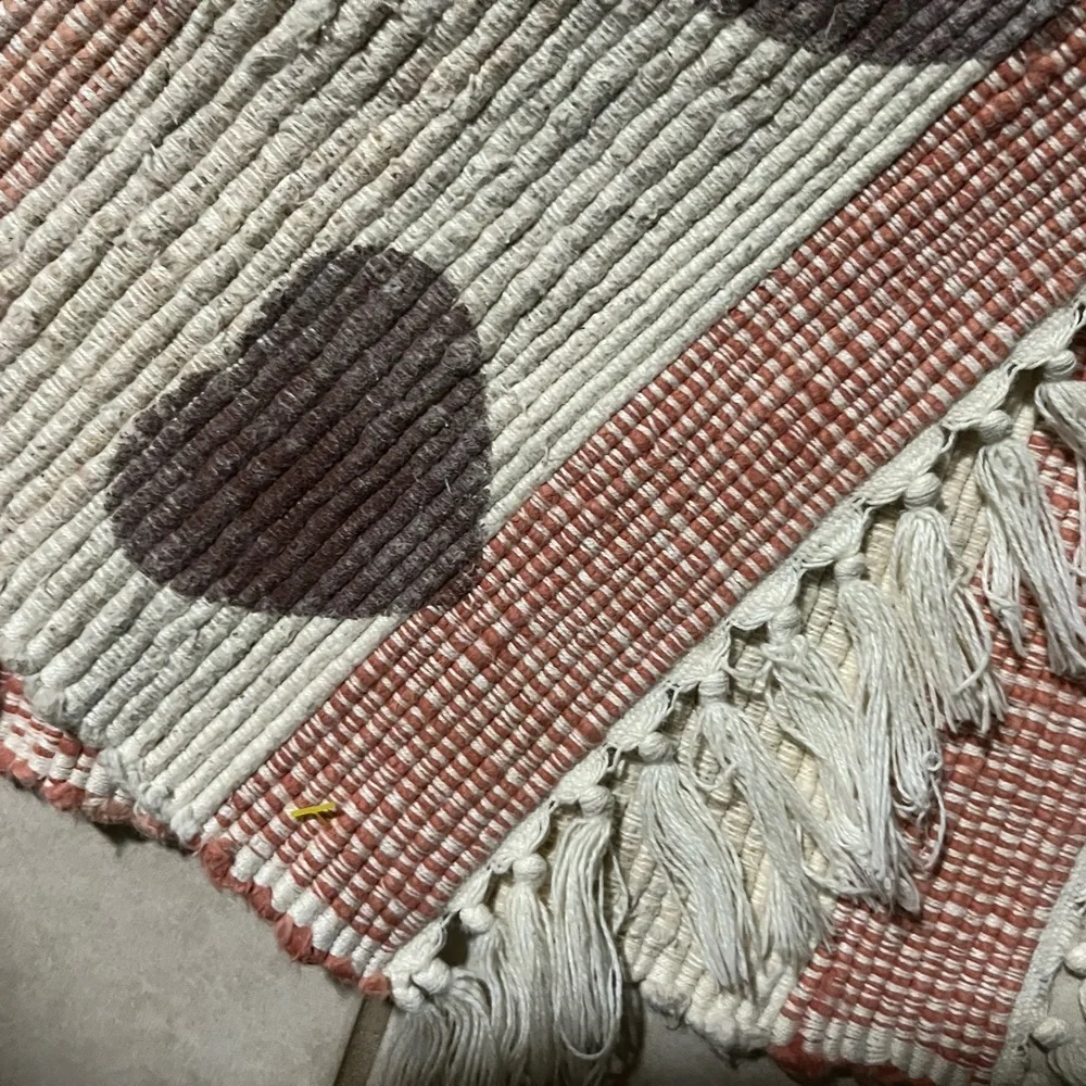 Small Heart shaped designs Area rug, Firm Price!
